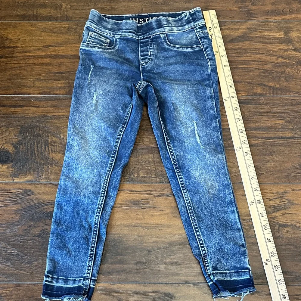 Justice Indigo Denim Jeggings